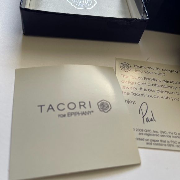 Tacori Sterling Silver Princess Cut CZ Necklace - Picture 5 of 9